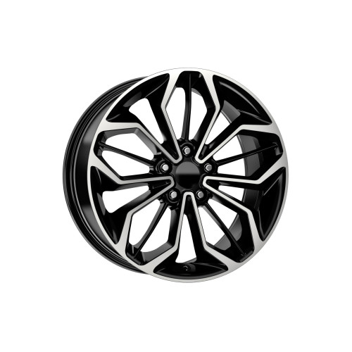 Jante DY397 KM 17x7.5 5x108 ET45 negru polish compatibile Ford, Jaguar, Land Rover, Volvo